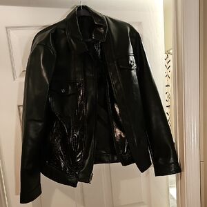 FASHION NOVABlack FAUX Leather Jacket